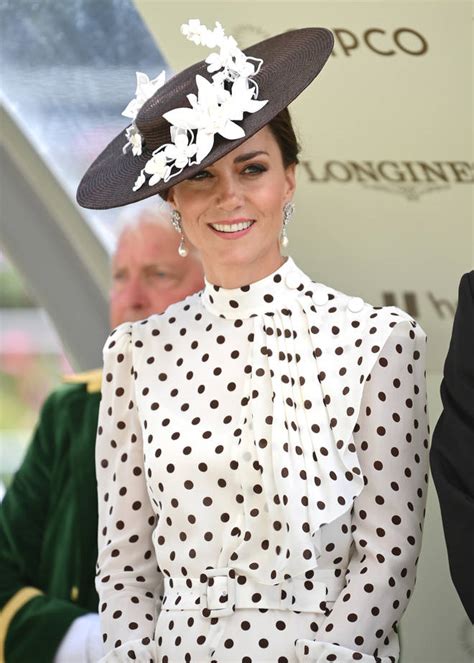 Kate Middleton Channels Princess Diana At Royal Ascot In Polka Dot