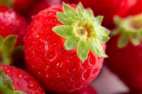 Premium Photo Stack Of Strawberries