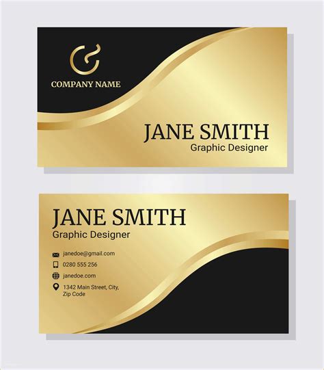Gold Business Card Template Free Of 51 Cool Business Card Templates