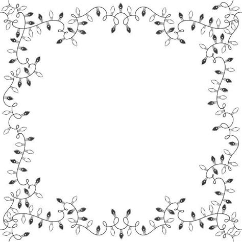 Black And White Christmas Border Illustrations Royalty Free Vector