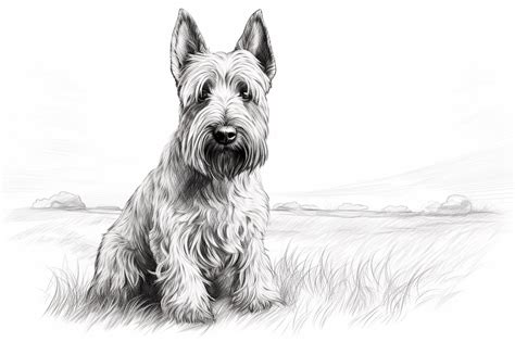 How To Draw A Scottish Terrier Yonderoo