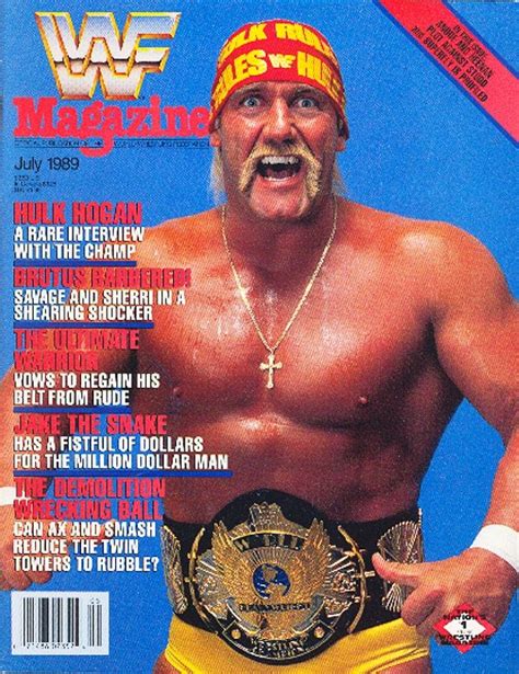 July 1989 Hulk Hogan Wwf Championship Belt Wrestling Superstars Wwf Wwe