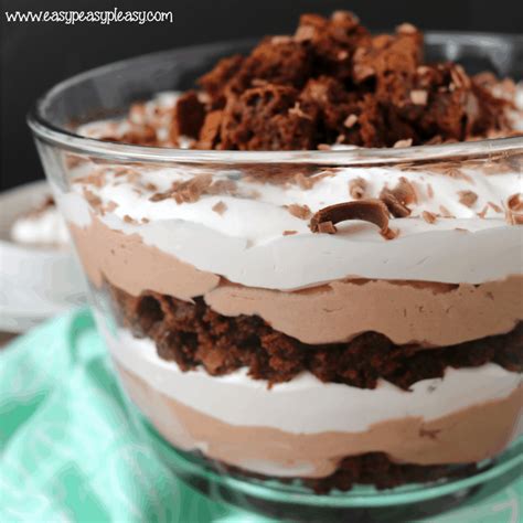 Deliciously Easy Chocolate Brownie Trifle Easy Peasy Pleasy