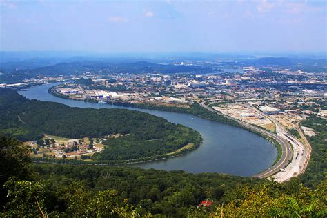 Chattanooga Chattanooga And The Tennessee River From Point Flickr