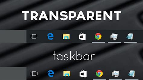 Taskbar Transparency Taskbar Trong Suốt