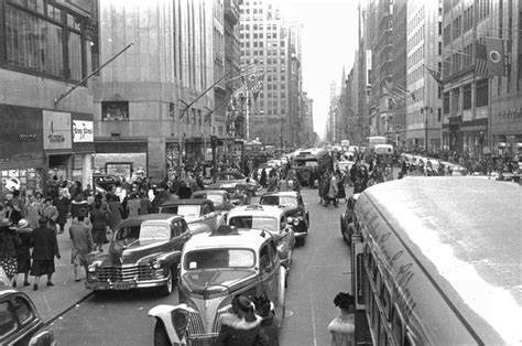 New York City 5th Avenue And 39th Street Looking North Around 1950 [1850x1230] New York