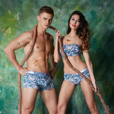 The New Couple Modal Underwear Men S And Women S Marine Gray Couples Comfortable Breathable