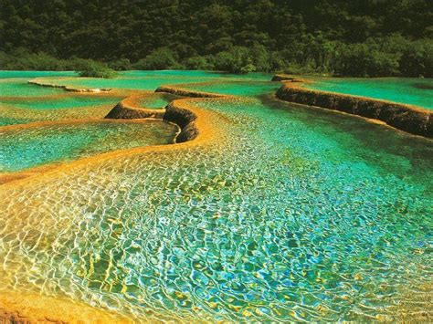 Natural Pools Huanglong Scenic And Historic Interest Area Sichuan