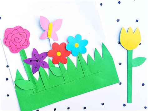Paper Flower Garden Craft Our Kid Things