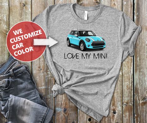 Mini Cooper Shirt Love My Mini Car Lover Custom Car Mini Etsy