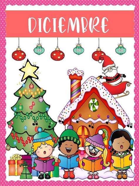 Diciembre Portada Portadas De Diciembre Manualidades Navidad Preescolar