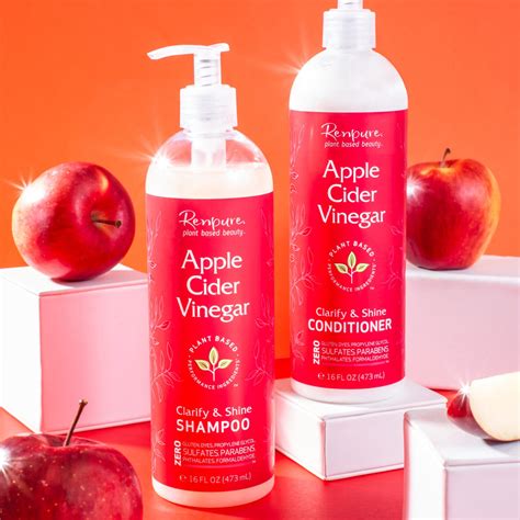 Apple Cider Vinegar Clarify Shine Shampoo Renpure