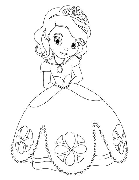 Sketsa Gambar Putri Disney Mewarnai Gambar Putri Sofia Mewarnai