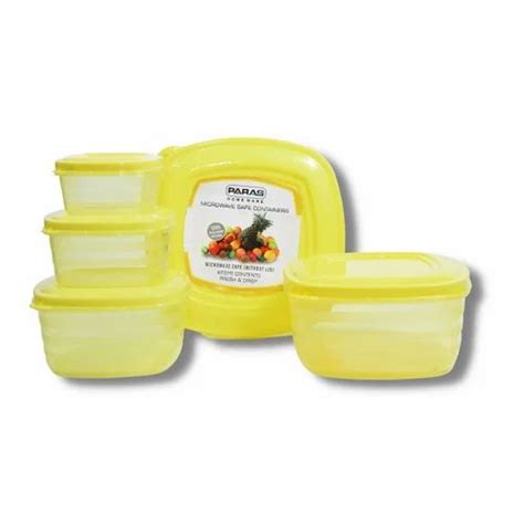 Blue Square Paras Plastic Food Container For Storage Of Spices At Rs