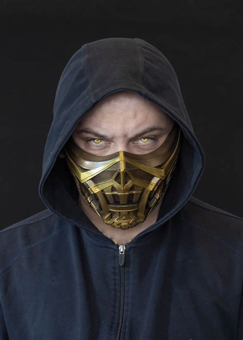 Scorpion Mask From Mortal Kombat 2021 Movie Etsy