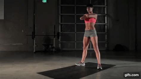 Exercise Tutorial Wide Squat Animated Gif