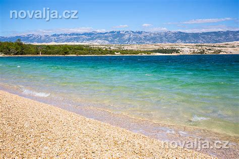 Pláž Zrče Ostrov Pag Chorvátsko Novalja