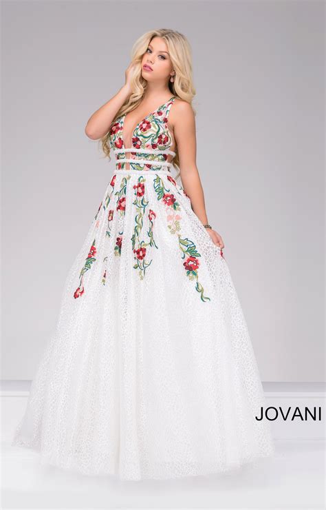 Shop 2021 prom dresses, cocktail dresses, homecoming dresses, mother of the bride dresses, quinceanera dresses, bridesmaid dresses, and plus size formal dresses. Jovani 48891 - Floral Tulle Dress Prom Dress