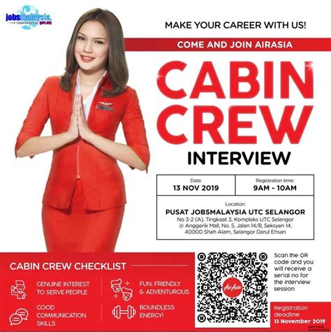 Without saying a word they would stroll into a meeting room and simply claim it. AirAsia Cabin Crew Walk-In Interview Shah Alam (November ...