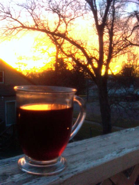 Drinking Coffee While Watching The Sunrise Coffee Drinks Chocolate