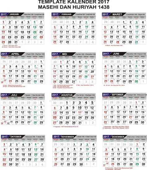 Berbagi Itu Indah Download Kalender 2017 Format Cdr Dan Pdf Lengkap