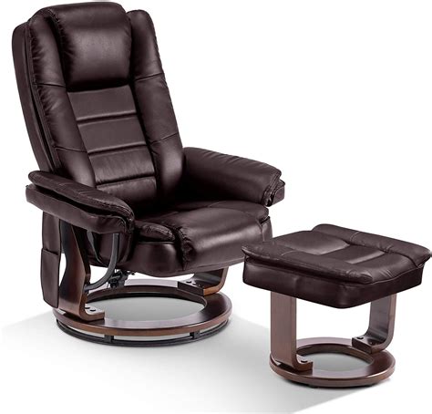 Mcombo Stressless Recliner With Ottoman Chair Accent Recliner Chair