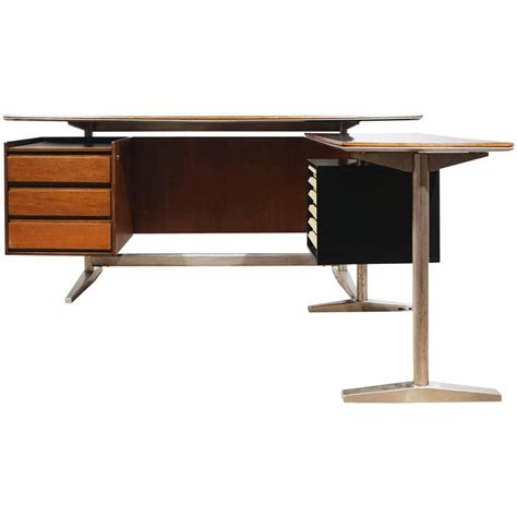 Desk By Gio Ponti And Alberto Rosselli Rima Padova Italy Circa 1955 For Sale At 1stdibs