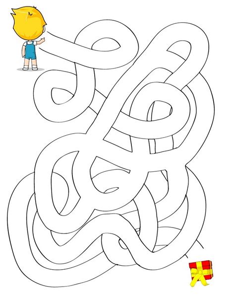Kid Maze Worksheets Kindergarten Learning Printable