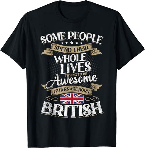 British Shirt Vintage Funny Retro T Shirt Clothing