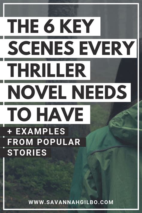 The 6 Scenes Every Thriller Novel Needs Writing Tips Writing Genres Mystery Writing