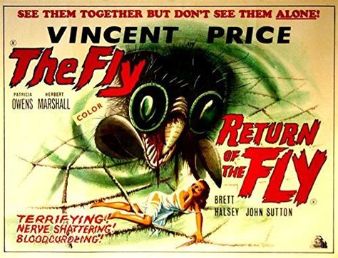 The Fly The Return Of The Fly C1959 Fantastic A4 Glo Classic
