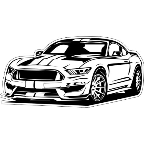 Sticker Ford Mustang Gt Ref D Mpa D Co