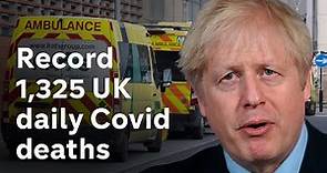 Covid: UK records highest daily death toll since pandemic began