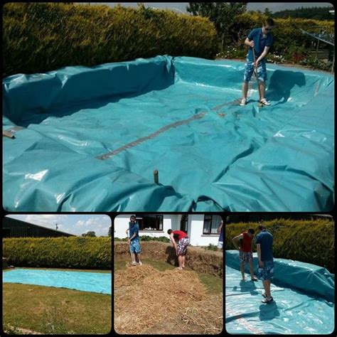 Build A Swimming Pool With Straw Bales Building A Swimming Pool Diy