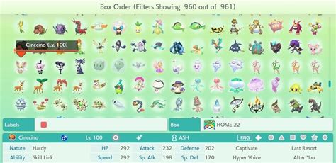 Pokemon Home All 807 Shiny Custom Trainer Full Living Dex And Alternate