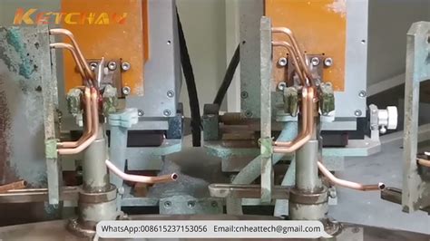 4 Hole Distributor Automatic Induction Brazing Machine Youtube