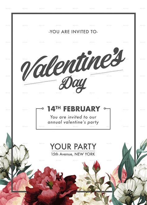Valentine Party Invitation Template