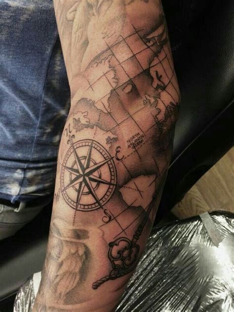 Rosa Vientos Mapa Map Tattoos Neue Tattoos Best Sleeve Tattoos
