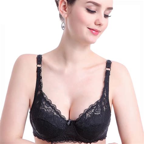Sexy 3 4 Cup Bh Lady Women Underwire Padded Up Embroidery Lace Bra 70 90b Brassiere Bra Push Up