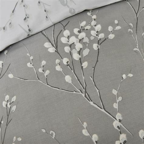 Pussy Willow Cotton Bedding Set By Laura Ashley In Steel Grey Buy Online From The Rug Seller Uk