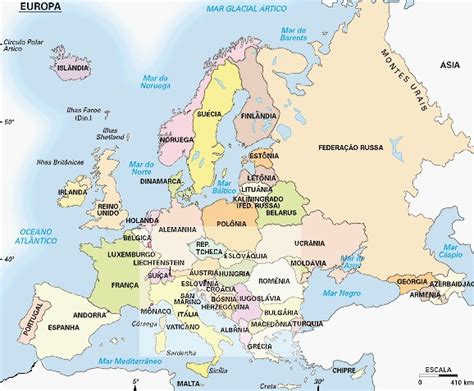 Eu E A Geografia Ano Mapa Do Continente Europeu Compara Es Politico Territoriais