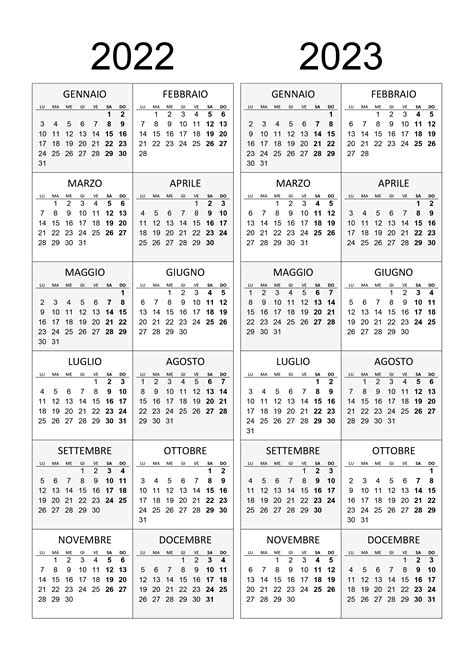 Calendario 2022