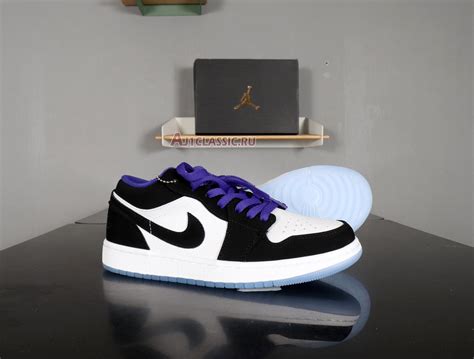 Air Jordan 1 Low Concord 553558 108 Whiteblackdark Concord Sneakers