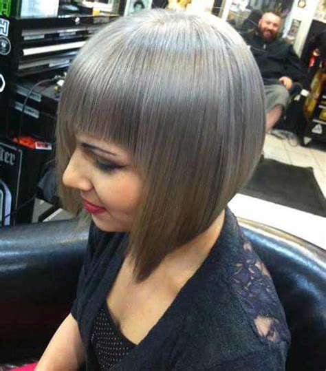The strands in the front are a lot lighter in hue, coming close to an arctic blonde. Short Bob Hairstyles for Grey Hair | Bob Haircut and ...
