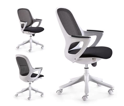 Find mesh office chairs with adjustable lumbar support for your co. White Aero Klasse Mesh Office Chair with Armrests, Enduro ...