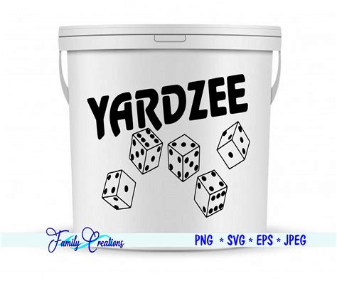 Yardzee Bucket Template Free Printable Templates