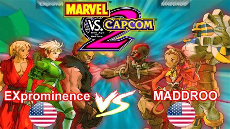 Marvel Vs Capcom 2 New Age Of Heroes Exprominence Vs Maddroo Youtube