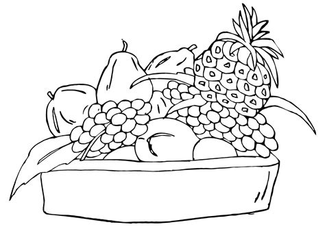 Sweet juicy fruits are not only a favorite food children love to eat, they're fun to color. fruit coloring 12 » Clipart & Coloring Pages
