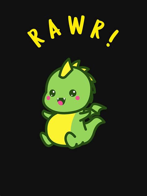 Rawr Dinosaur Dragon Essential T Shirt For Sale By Bubble Bulb