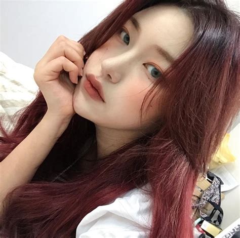 кσяєαи αѕιαи мσ∂єℓ Asian Red Hair Red Hair Korean Red Hair Inspo